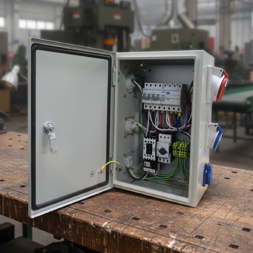 TOMA EMPOTRABLE 16AMP 2P+T 250V AZUL 6H IP44