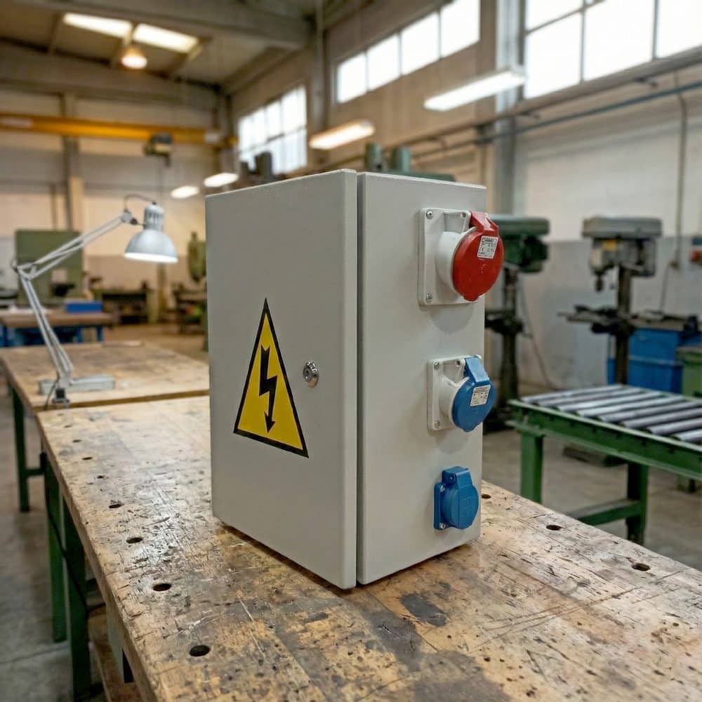 TOMA EMPOTRABLE 32AMP 2P+T 250V AZUL 6H IP44