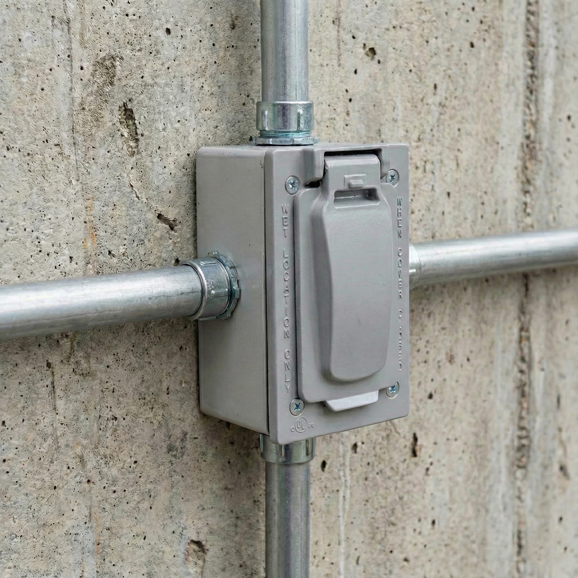 CAJA CONDULET TIPO LL 3/4" FORM 5 HIERRO MALEABLE GALV EN CALIENTE C/TAPA C/EMP CON UL E254321