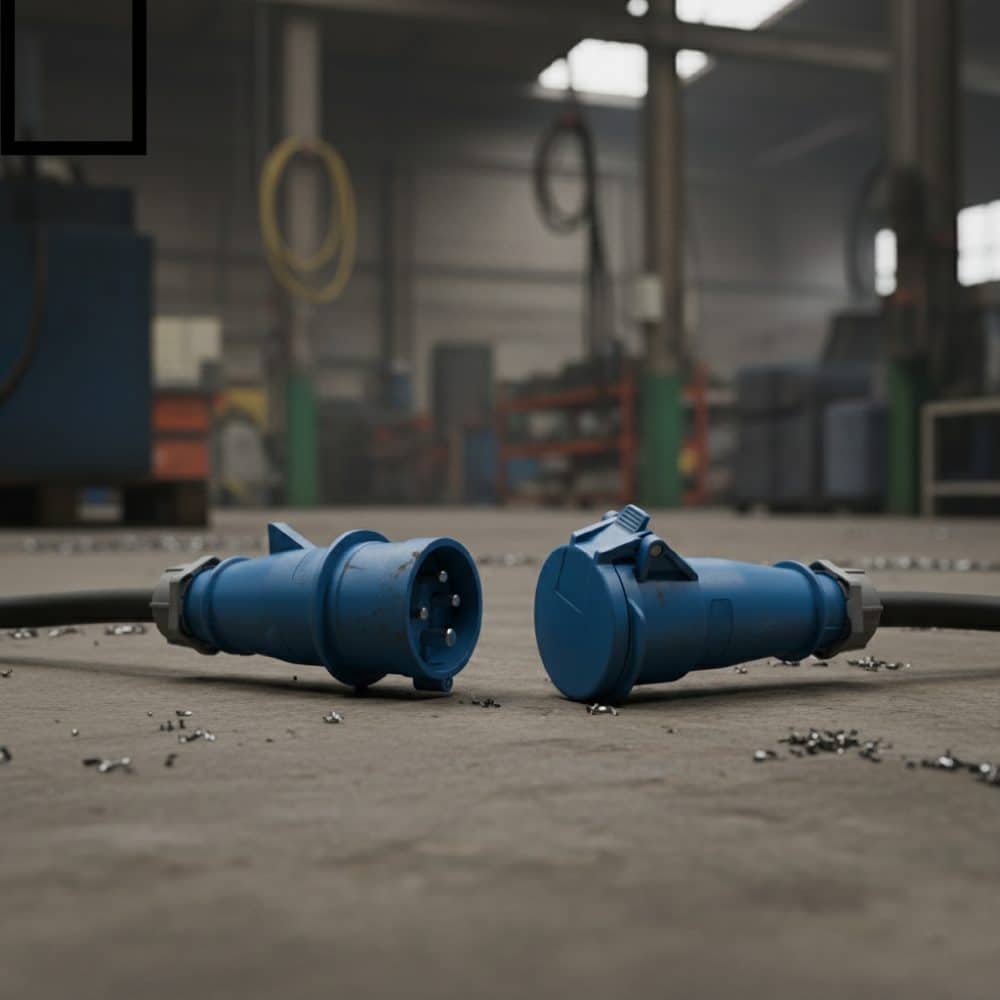 ENCHUFE 32AMP 3P+T 250V AZUL 9H IP44