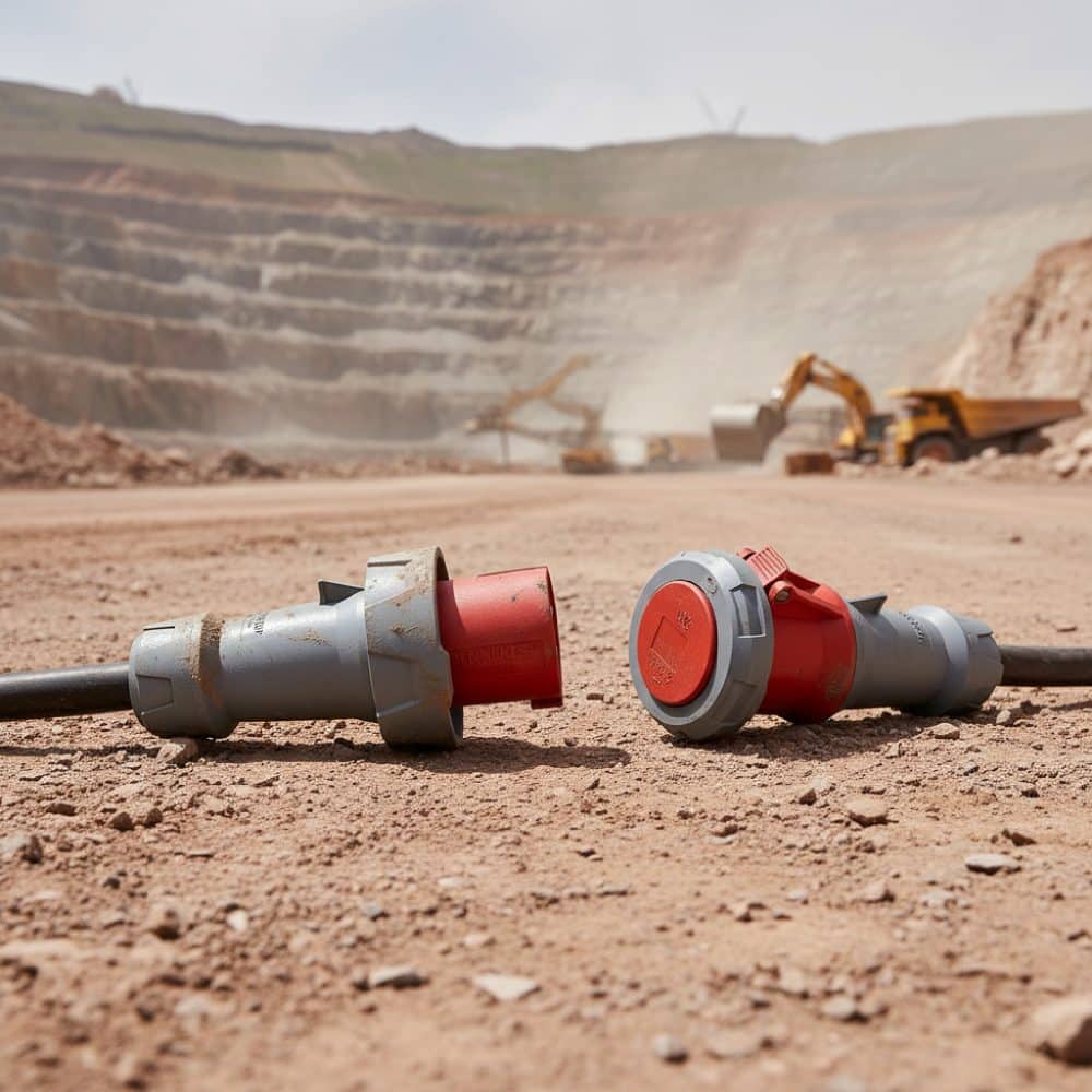 ENCHUFE 63AMP 3P+T 415V ROJO 6H IP67 POWERTOP PLUS