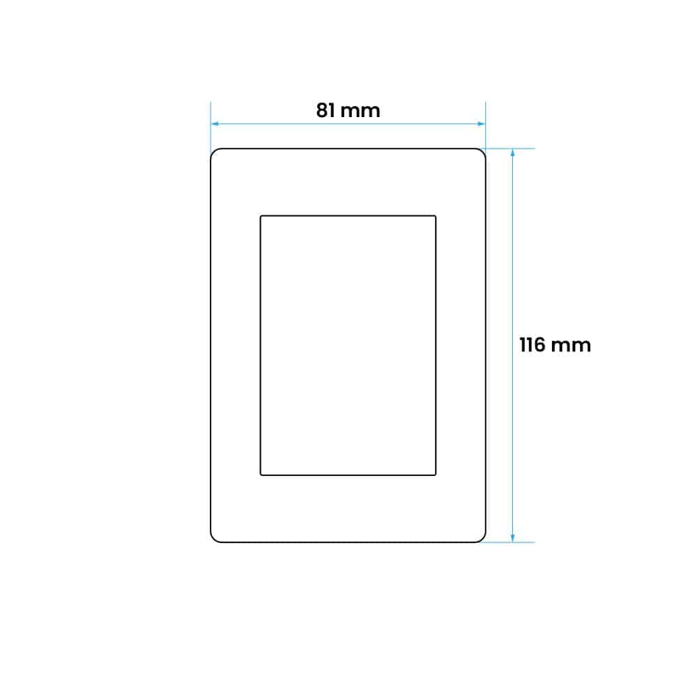 PLACA COLOR ALUMINIO (SIGLO XXII) 4 MÓDULOS