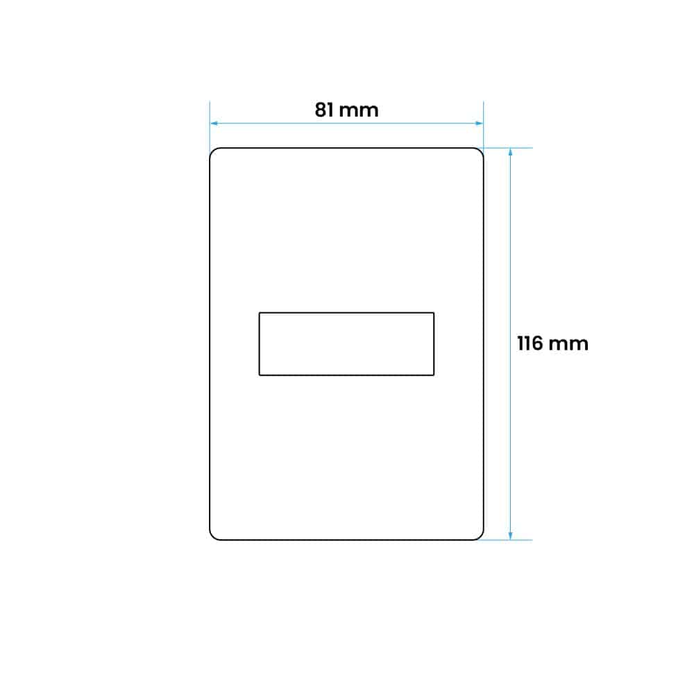 PLACA BLANCA (SIGLO XXII) 1 MÓDULO