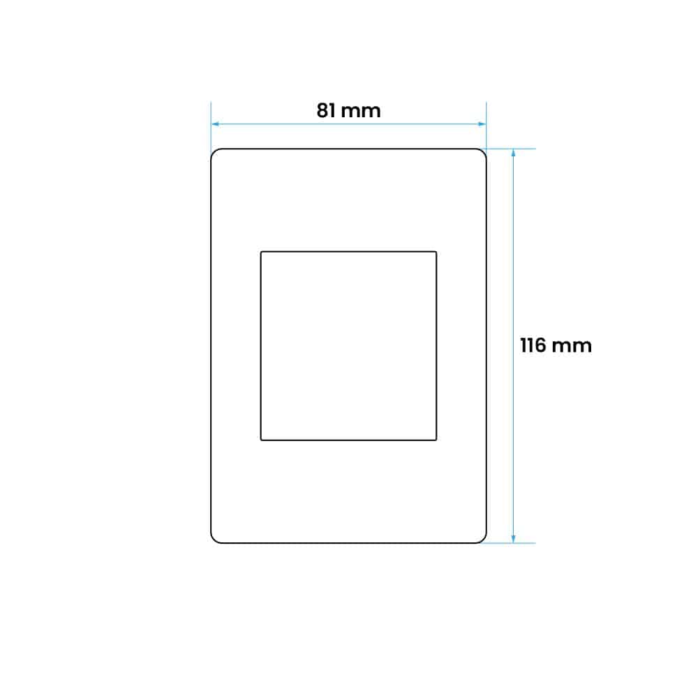 PLACA BLANCA (SIGLO XXII) 3 MÓDULOS