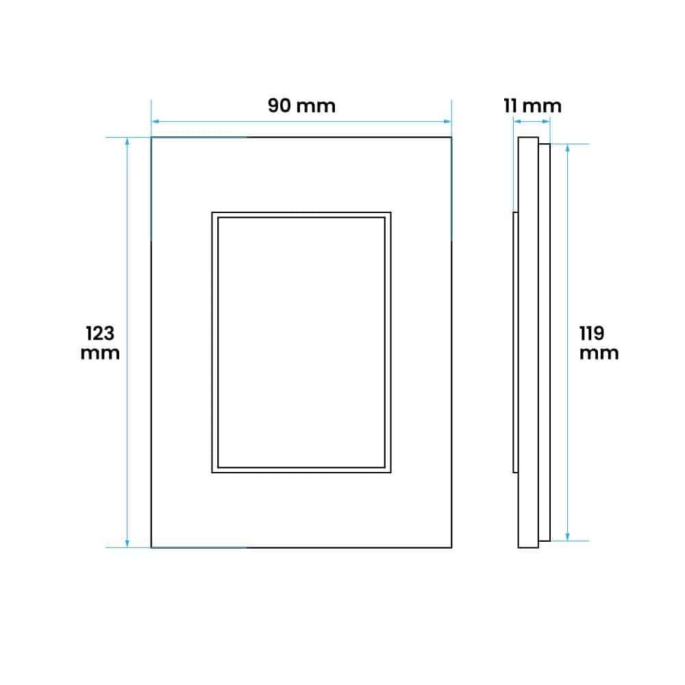 PLACA, DISTANCIADOR ALUMINIO PURO Incluye RIBETES (Blanco y gris)