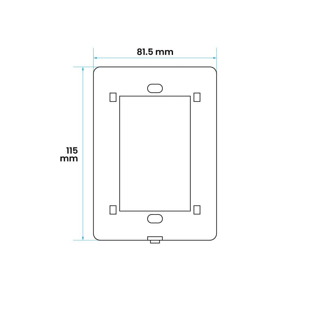 BASTIDOR PARA PLACA BAUHAUS (1 - 4 MÓDULOS)
