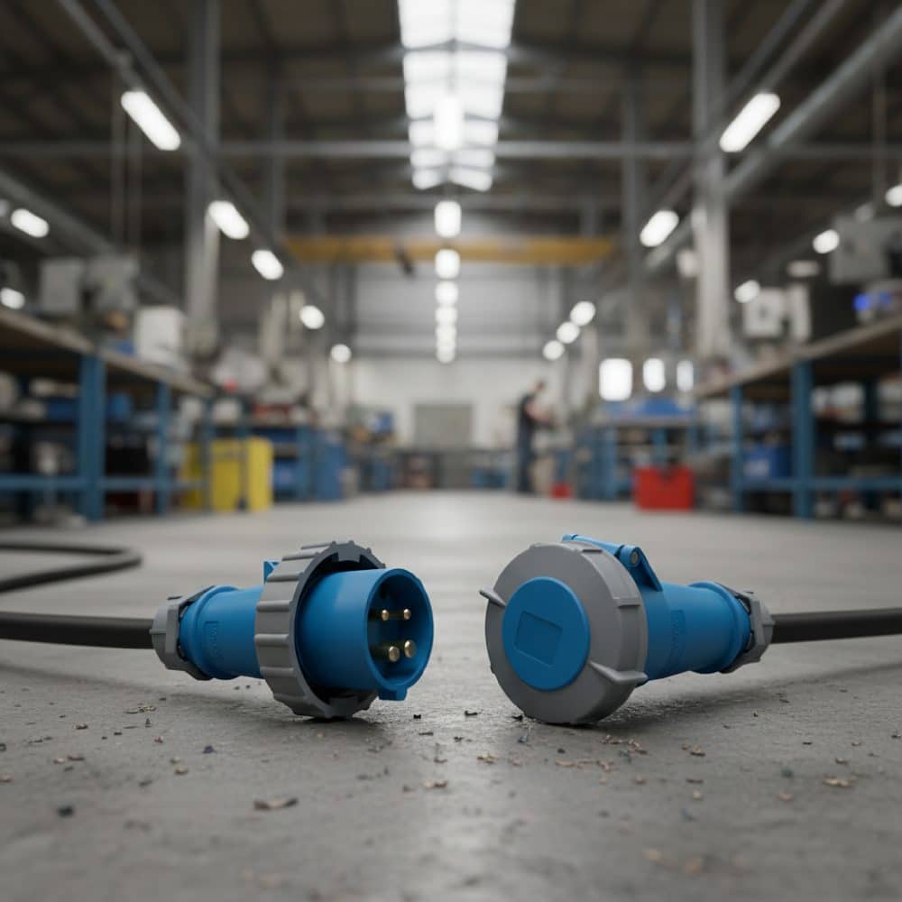 TOMA AEREO 16AMP 2P+T 250V AZUL 6H IP67