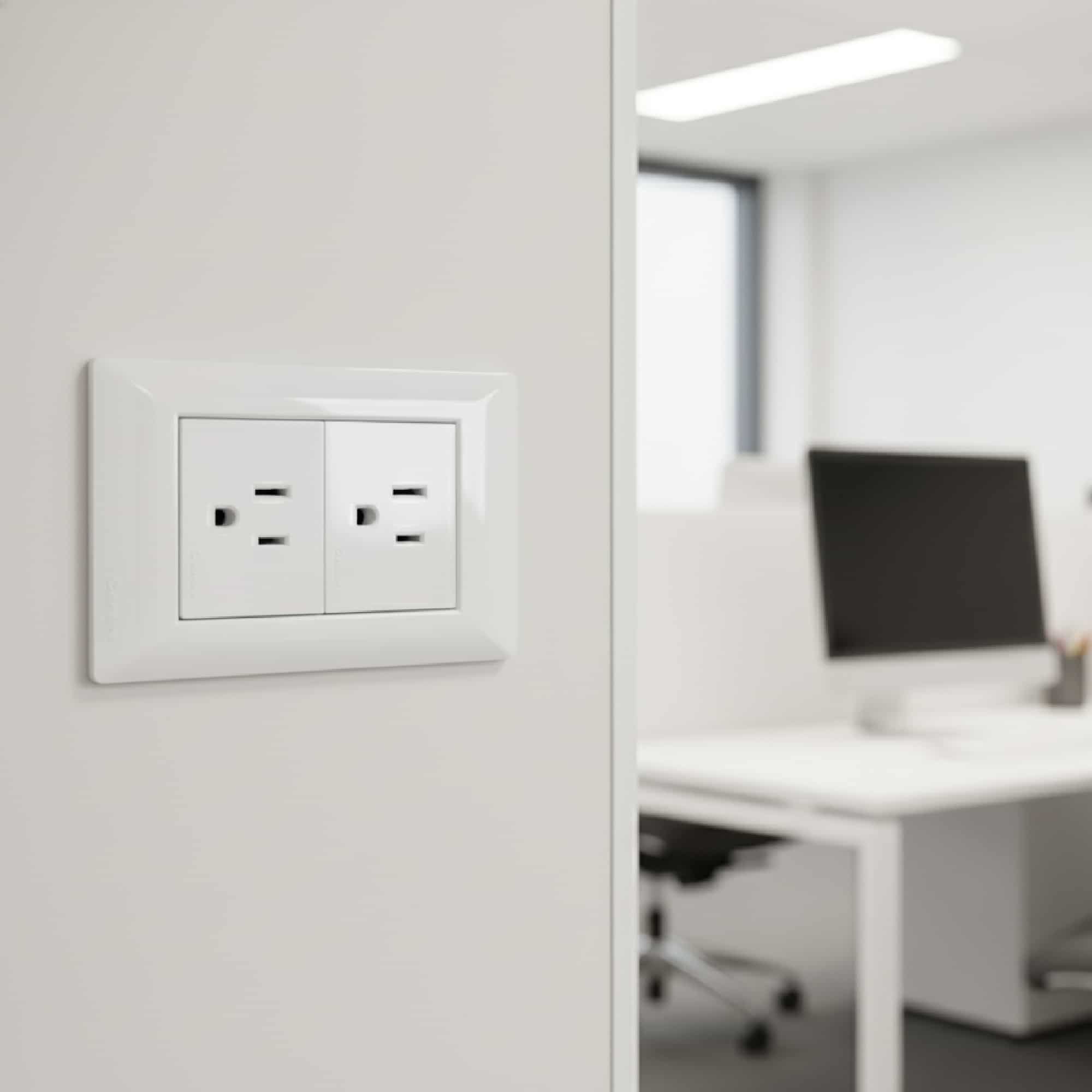 ENCHUFE 2 PATAS POLARIZADA BLANCO