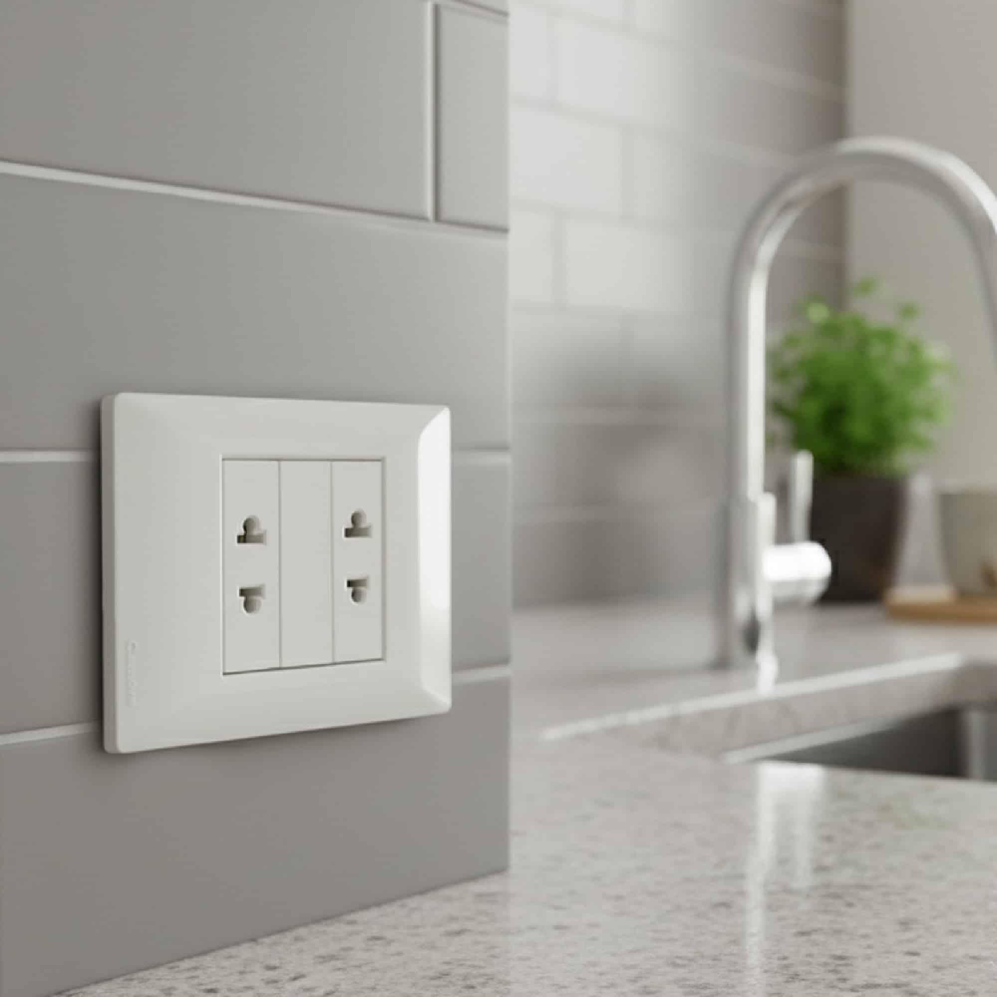 TOMA SIMPLE UNIVERSAL 10A 250V BLANCO (1 MÓDULO)