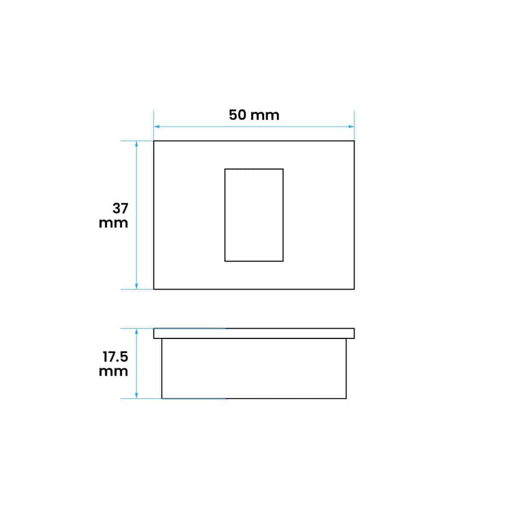 CAJA VISIBLE PARA RJ45 BLANCO