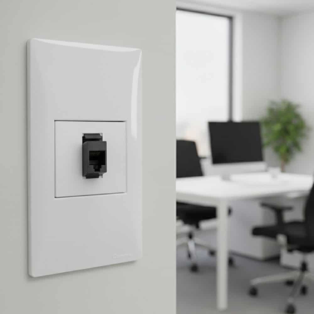 CAJA VISIBLE PARA RJ45 BLANCO