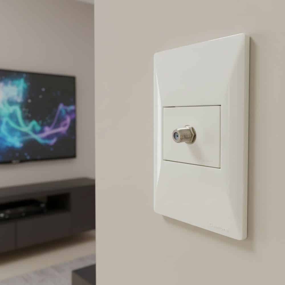 JACK PARA VIDEO - CABLE BLANCO