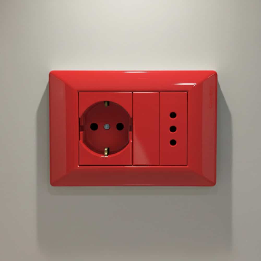 TAPA CIEGA ROJO (1 MÓDULO)