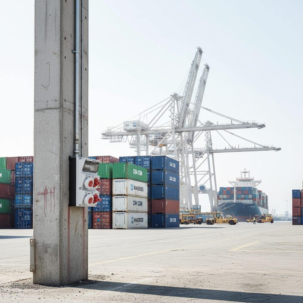 CAJA COMBINADA AMAXX IP67 2 TOMAS 32A 3P+T 440V 3H C/2 INTERRUPT.TERMO 3X32A