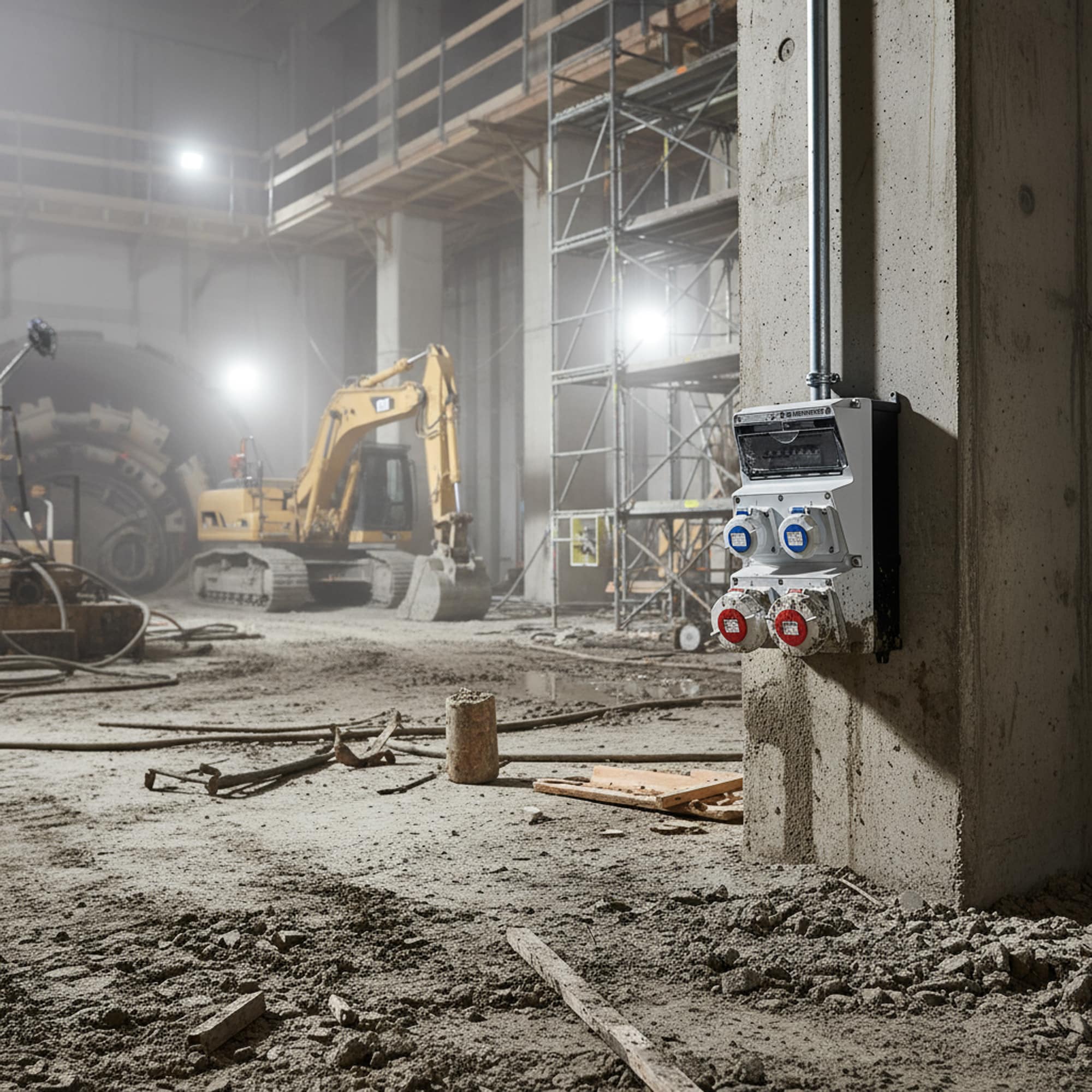 CAJA COMBINADA AMAXX IP67 3 TOMAS 32A 3P+T 440V 3H C/3 INTERRUPT.TERMO 3X32A