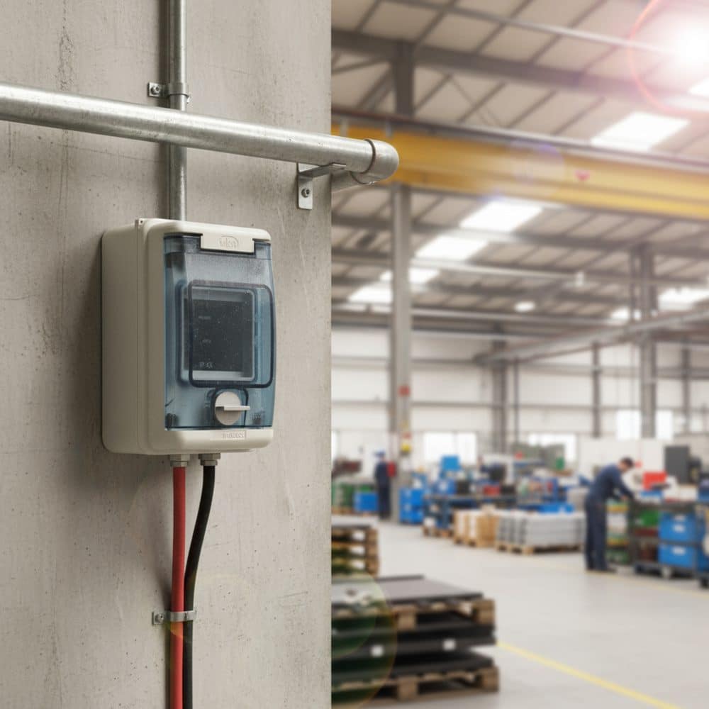 TABLERO ADOSADO TERMOPLÁSTICO, 3P IK08 IP65, S/BORNE, 85x155x100mm (pretroquelado inferior y superior, laterales lisos)