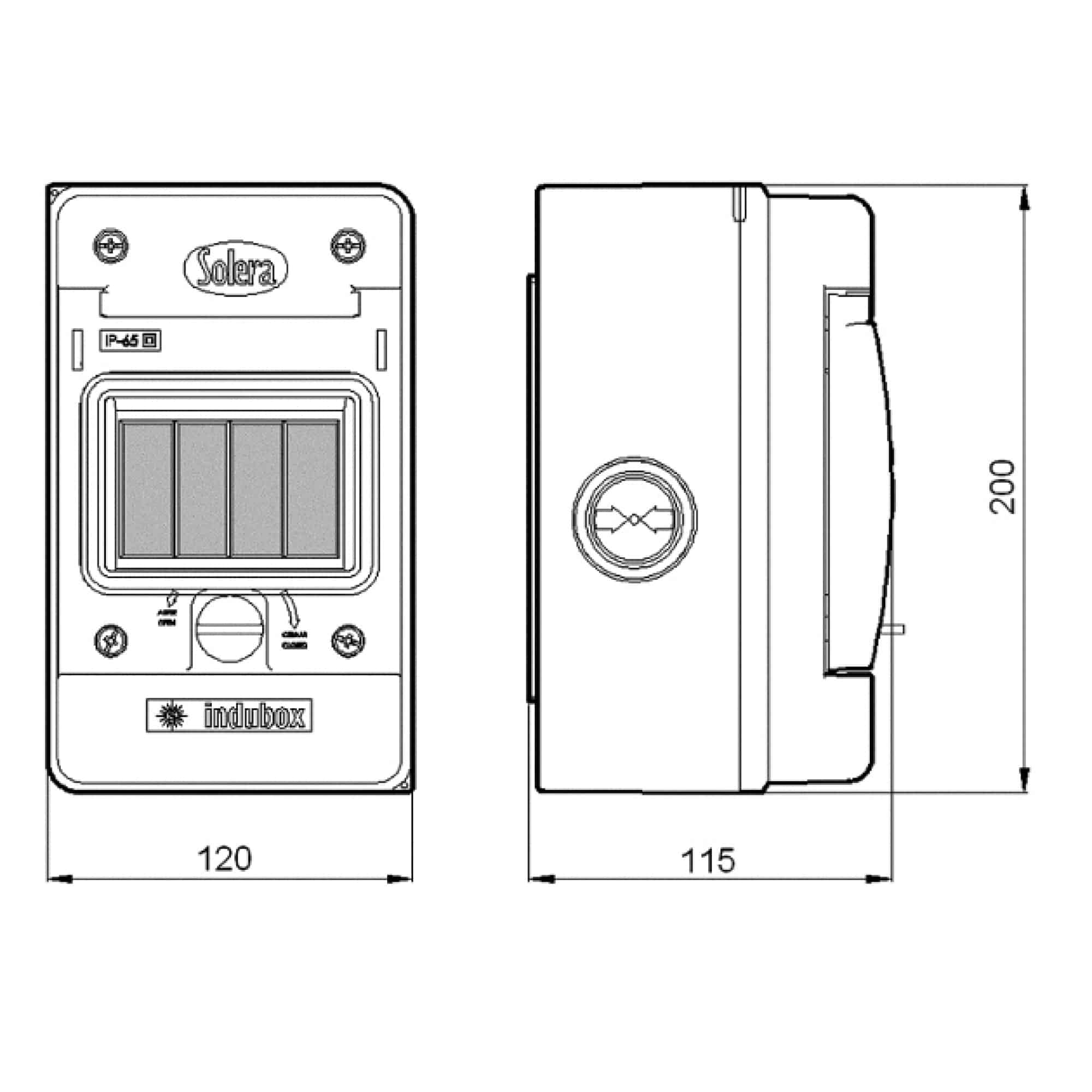 INTERRUPTOR UNIPOLAR SIMPLE DE PALANCA 15A 120V MARFIL