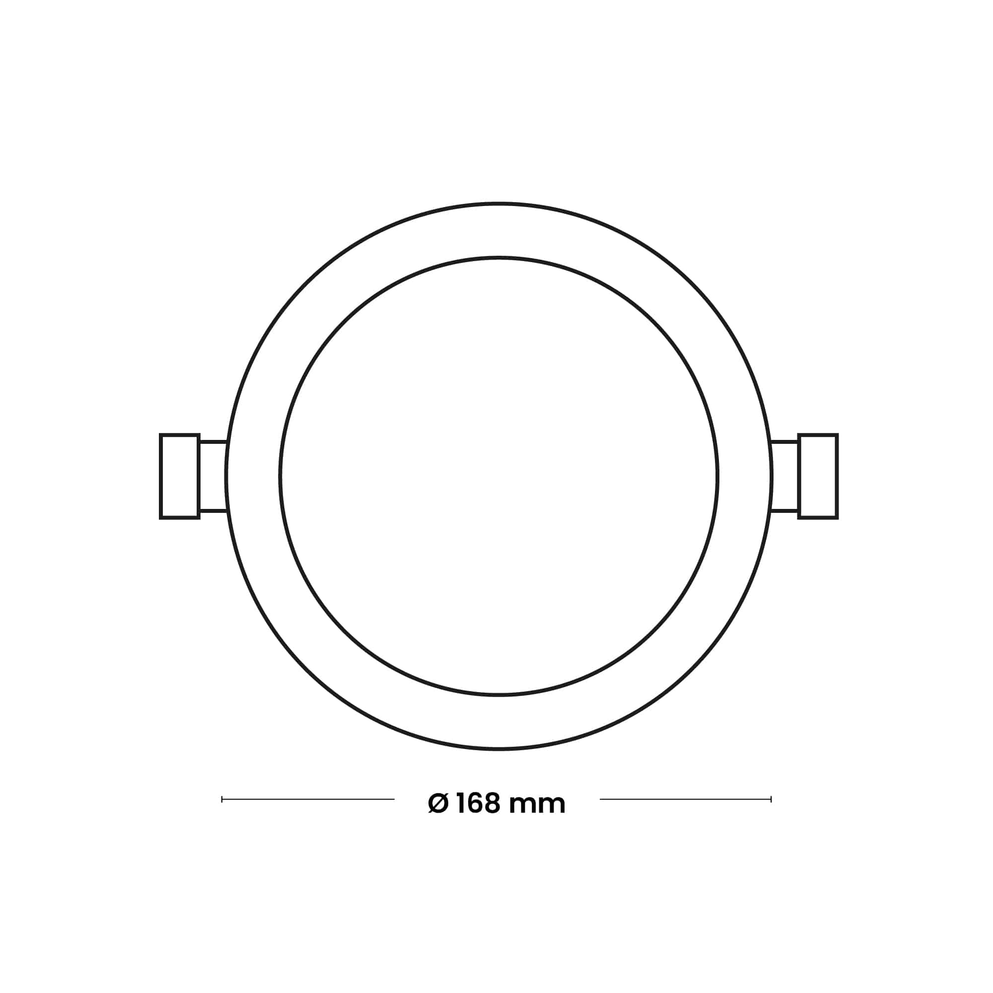 DOWNLIGHT LED CIRCULAR EMPOTRADO 12W, 960lm, IP20, 6500K 220-240VAC; Modelo: NV