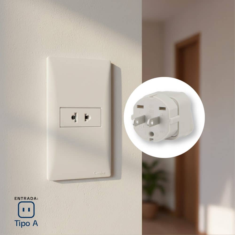 ADAPTADOR UNIVERSAL 15A 125V COLOR GRIS