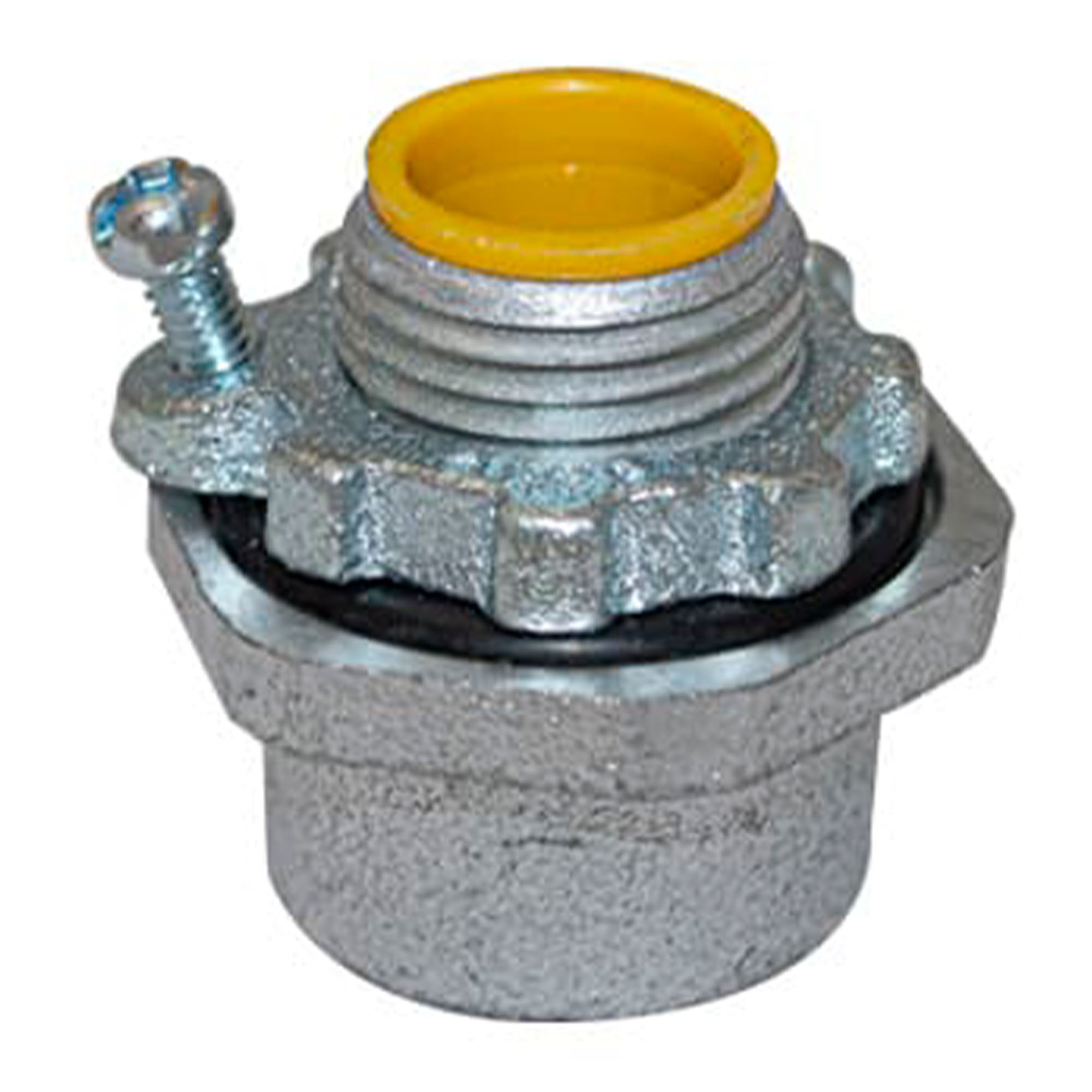 CONECTOR RIGID HUB ZINC 4" CON UL