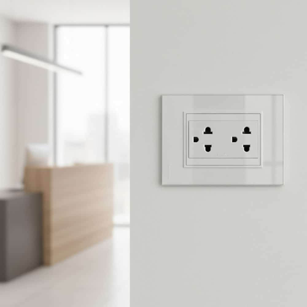 PLACA, DISTANCIADOR VIDRIO BLANCO Incluye RIBETES (Blanco y gris)