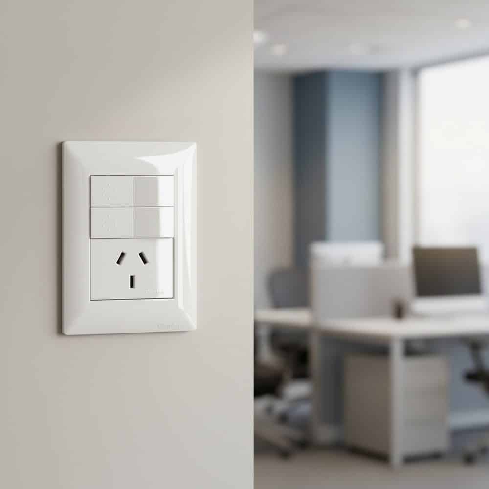 TOMA TIPO PATA DE GALLO L/T 10A 250V BLANCO