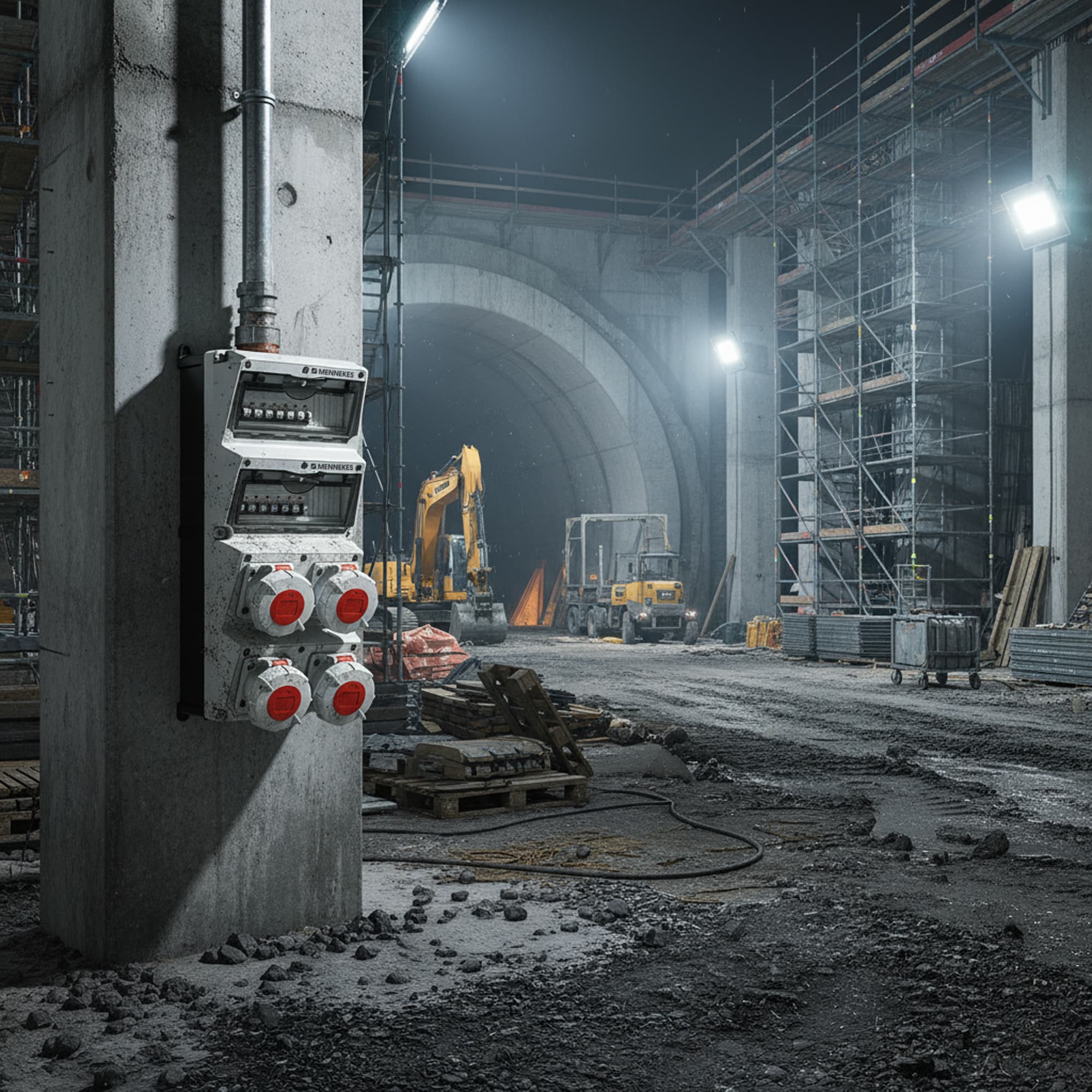 CAJA COMBINADA AMAXX IP67 3 TOMAS 32A 3P+T 415V 6H C/3 INTERRUPT.TERMO 3X32A + 1 TOMA 16A 2P+T 250V 6H C/1 INTERRUPT.TERMO 2X16A