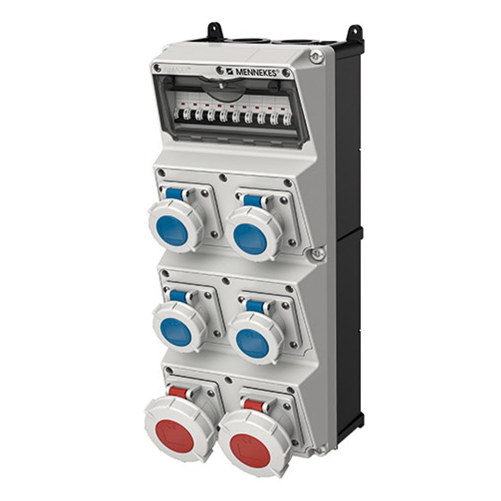CAJA COMBINADA AMAXX IP67 2 TOMAS 3P+T 32A IP67 + 2 INTERRUPT.TERMO 3X32A + 4 TOMAS 2P+T 16A 230V IP67 + 4 INTERRUPT. TERMO 2X16A