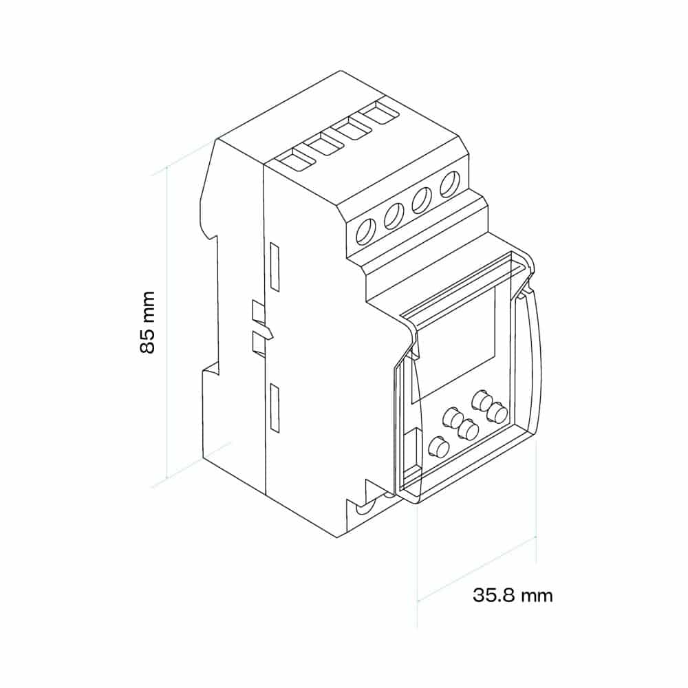 INTERRUPTOR HORARIO DIGITAL + BLUETOOTH, 2 MOD, 16 A, 230VAC, 1 CONM.