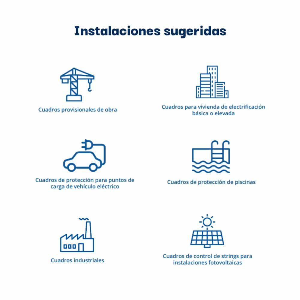 TABLERO INDUSTRIAL ADOSADO 8P IK08 IP65 PARA TOMAS INDUSTRIALES, C/BORNE, 215x500x160mm