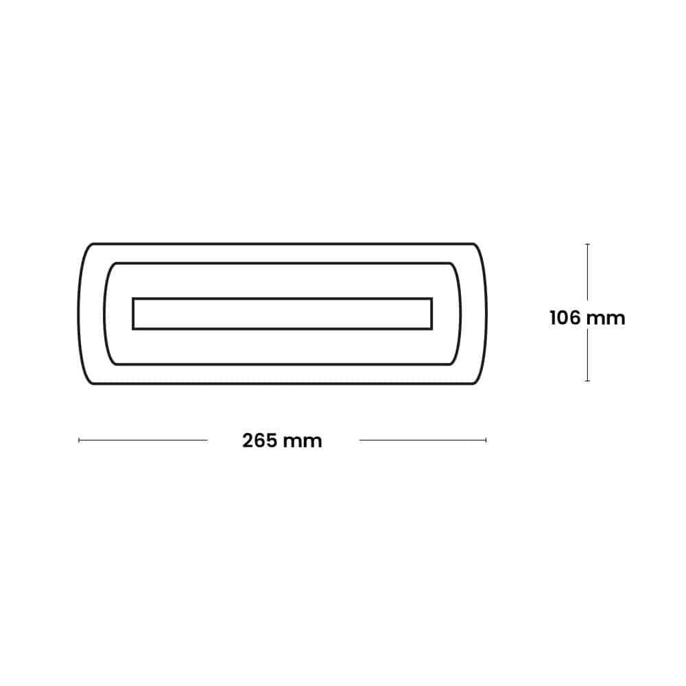 LUMINARIA DE EMERG. 3W 300LM - 6 LEDs SMD, AUT. 90 MIN, C/BATERIA INTERNA, IP20 220V