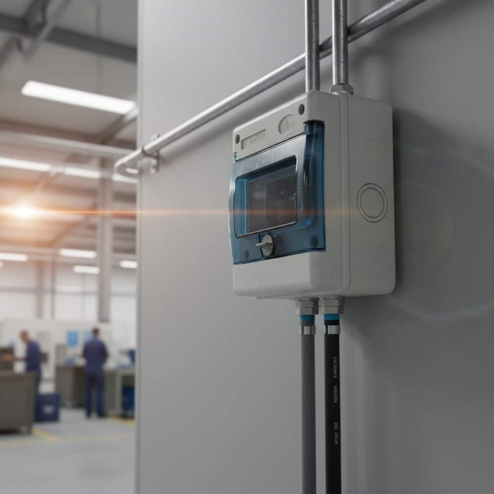 TABLERO ADOSADO TERMOPLÁSTICO, 8P IK08 IP65, S/BORNE, 200x215x160mm (no pretoquelado)