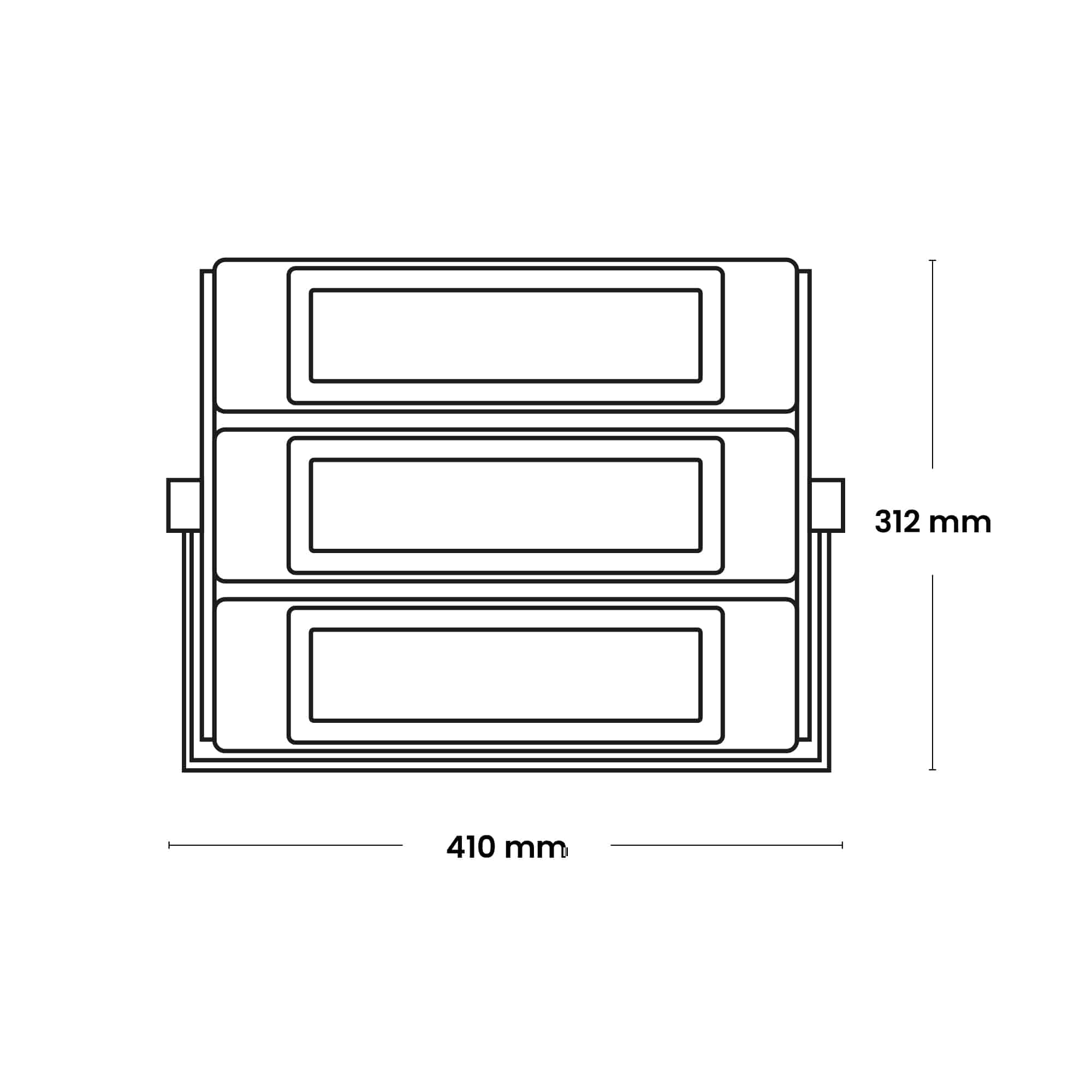LUMINARIA DE EMERG. 3W 300LM - 6 LEDs SMD, AUT. 90 MIN, C/BATERIA INTERNA, IP20 220V