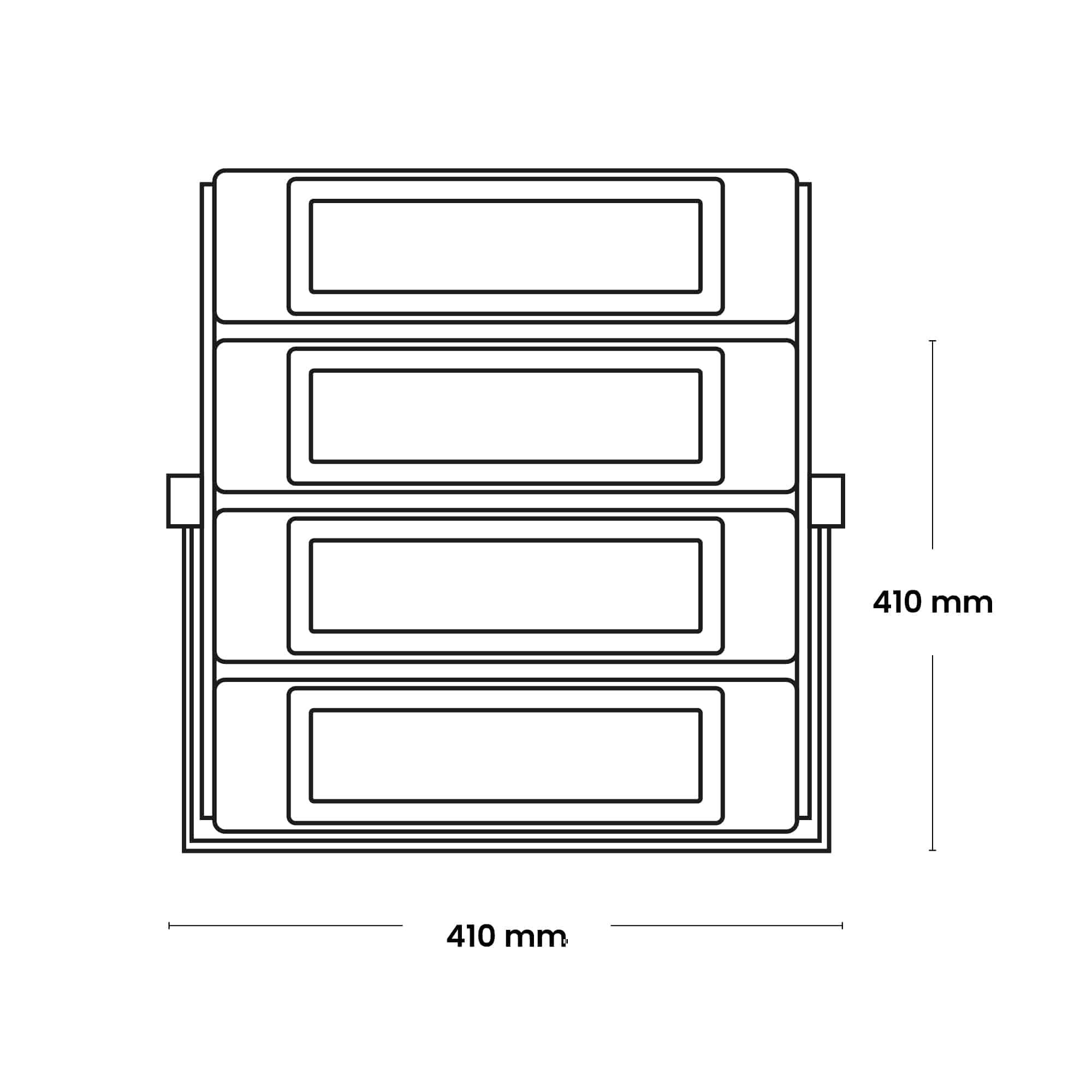 LUMINARIA DE EMERG. 3W 300LM - 6 LEDs SMD, AUT. 90 MIN, C/BATERIA INTERNA, IP20 220V
