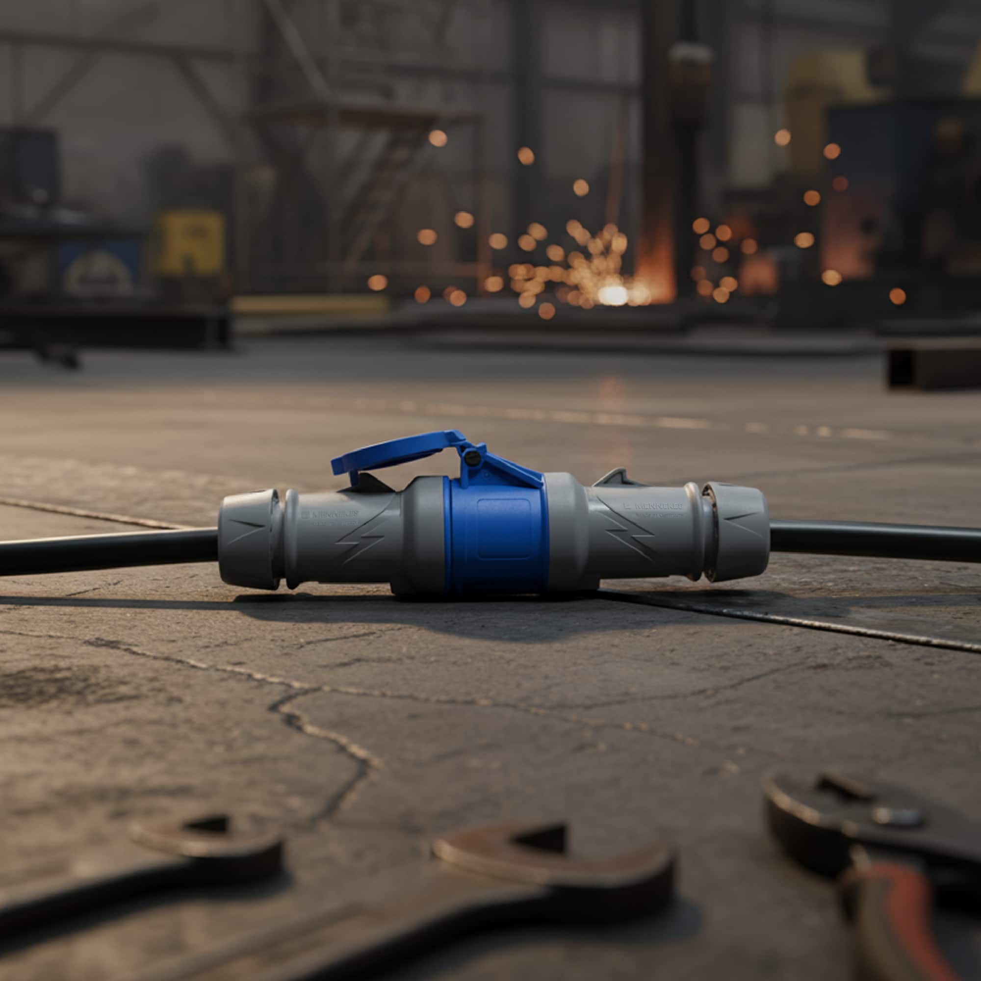 ENCHUFE 125AMP 3P+T 415V ROJO 6H IP67 POWERTOP PLUS