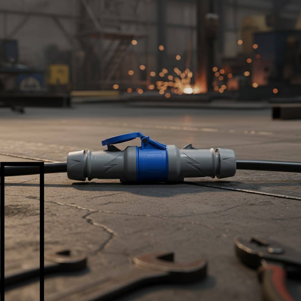 TOMA AEREO 16AMP 2P+T 250V AZUL 6H IP44 POWERTOP PLUS (2 CUERPOS) REEMPLAZO 510