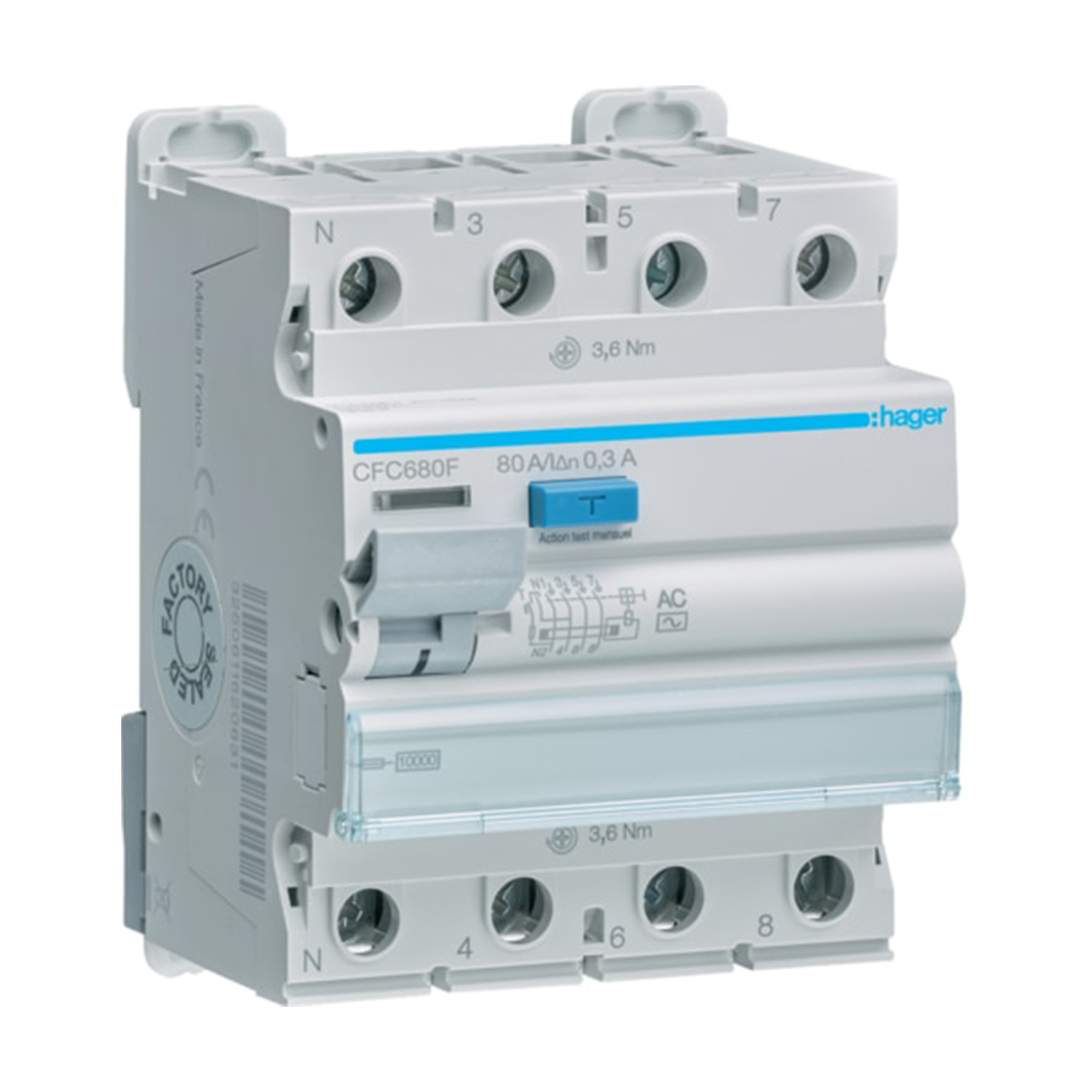 CONTACTOR EW 55A/AC3 1NA+2NC 380V 50/60HZ.