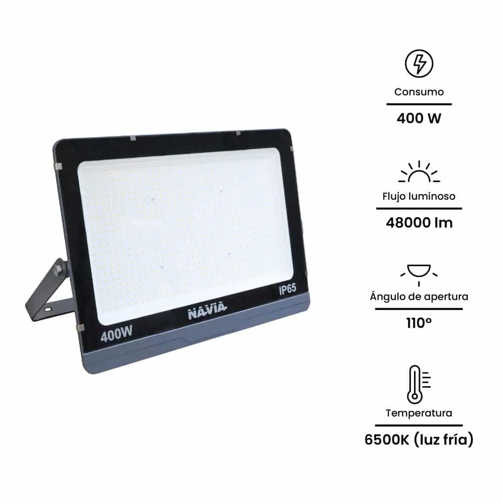 REFLECTOR LED 400W, 48000lm, IP65 IK06, 6500K 100-277VAC; Modelo: NV