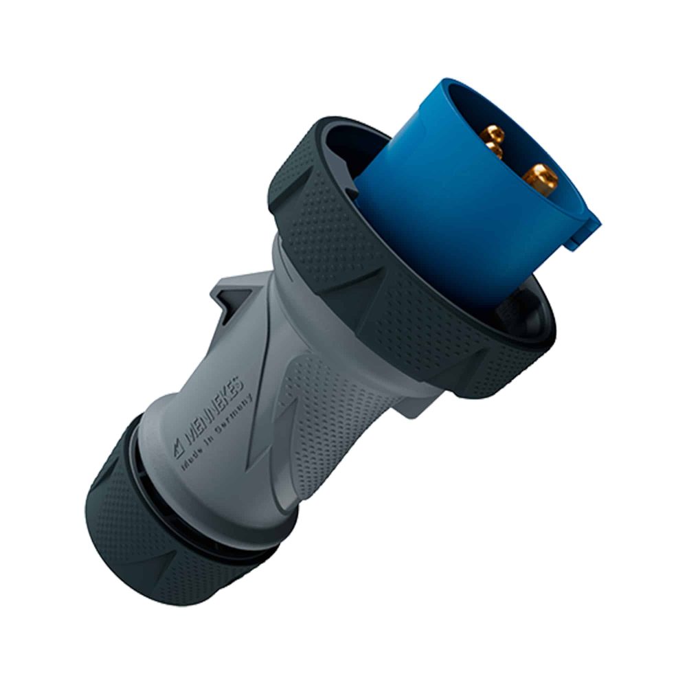 ENCHUFE 16AMP 2P+T 250V AZUL 6H IP67/69 POWERTOP XTRA - REEMPLAZO 278