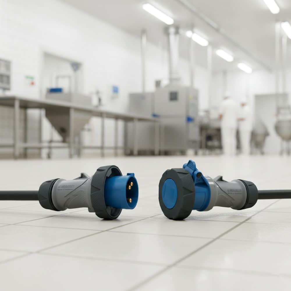 ENCHUFE 16AMP 2P+T 250V AZUL 6H IP67/69 POWERTOP XTRA - REEMPLAZO 278