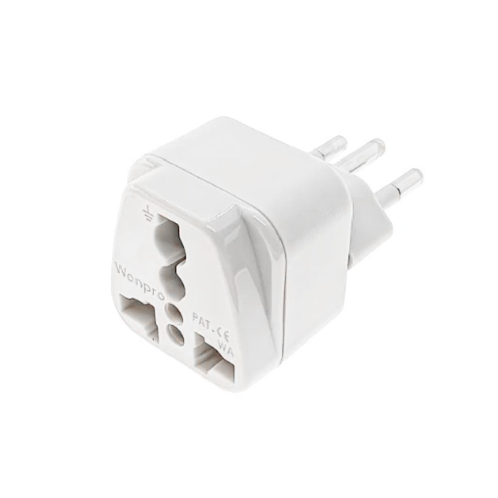 ADAPTADOR UNIVERSAL ESPIGA BRASIL 10A 250V COLOR GRIS