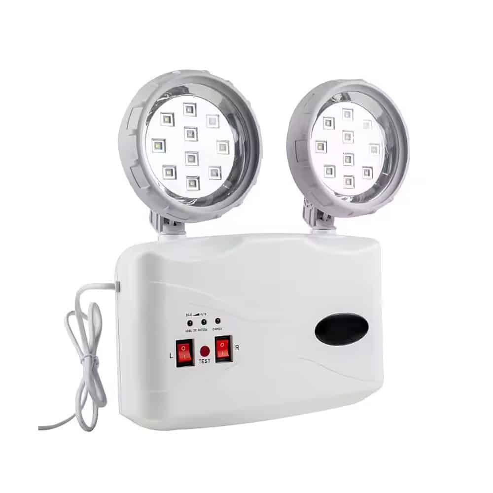 LUMINARIA DE EMERGENCIA Slim 4W, 400lm, 6500K,IP20 IK06 32LEDS, AUTO. 8HR C/BAT.INTERNA, 100-240VAC, C/ENCHUFE