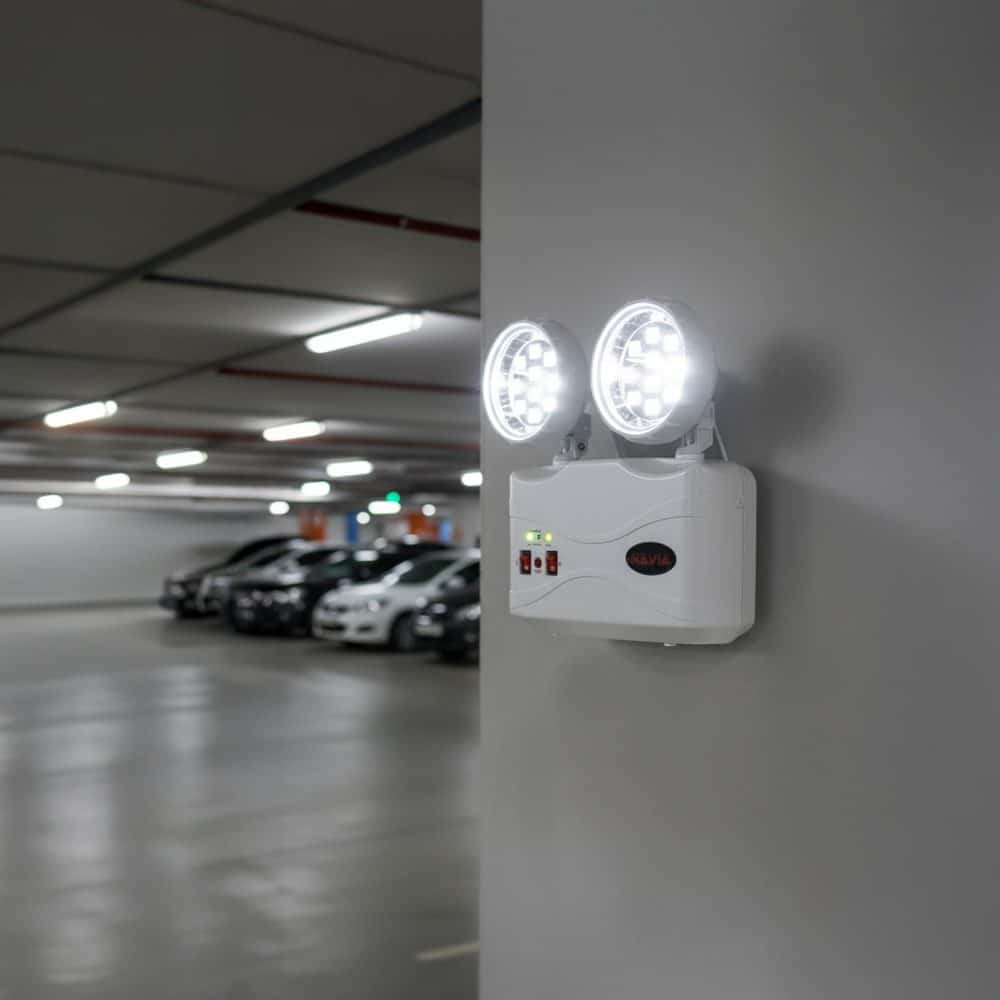 LUMINARIA DE EMERGENCIA Slim 4W, 400lm, 6500K,IP20 IK06 32LEDS, AUTO. 8HR C/BAT.INTERNA, 100-240VAC, C/ENCHUFE