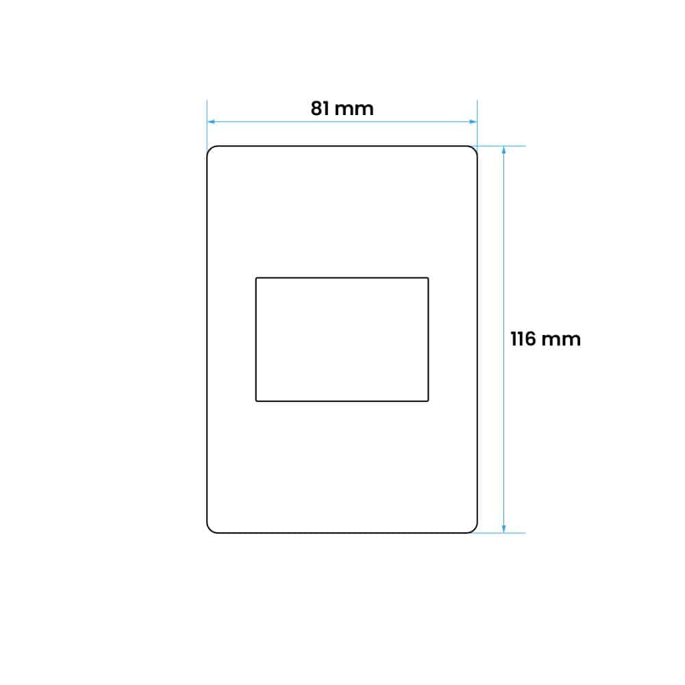 PLACA 2 SALIDAS GRIS (SIGLO XII)