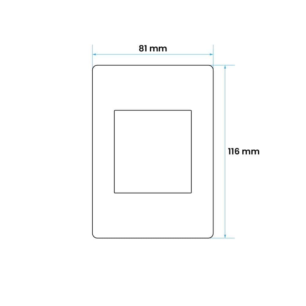 PLACA 3 SALIDAS GRIS (SIGLO XII)