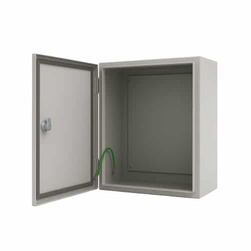 TABLERO METALICO ADOSABLE HERMETICO C/PLACA DE ACERO IP66 300X250X150MM