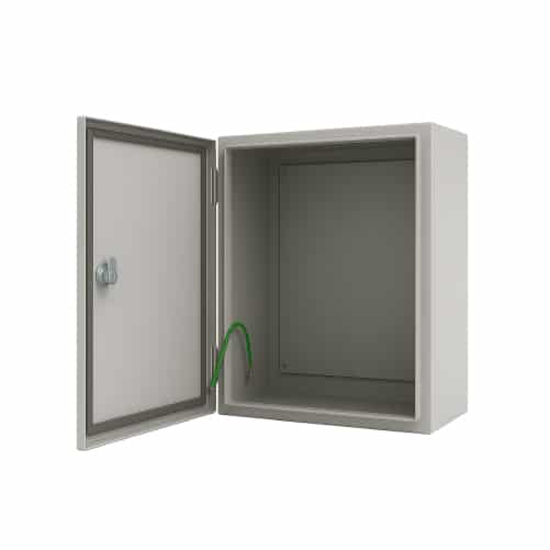 TABLERO METALICO ADOSABLE HERMETICO C/PLACA DE ACERO IP66 300X250X150MM