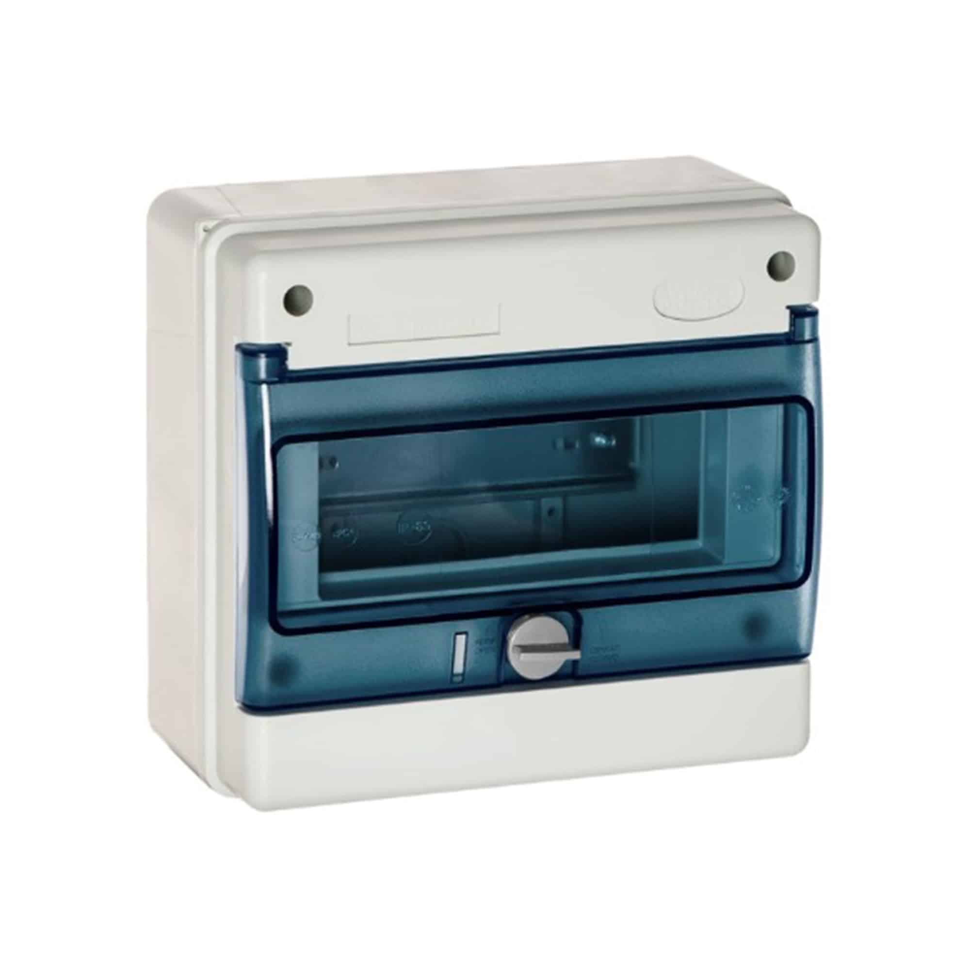 TABLERO ADOSADO TERMOPLÁSTICO 11P IK08 IP65, C/BORNE, 270x250x160mm (no pretroquelado)