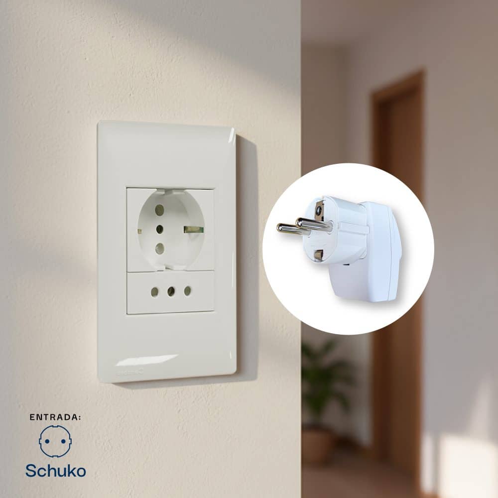 ADAPTADOR MULTIPLE SALIDA SCHUKO 10-16A 250V COLOR BLANCO